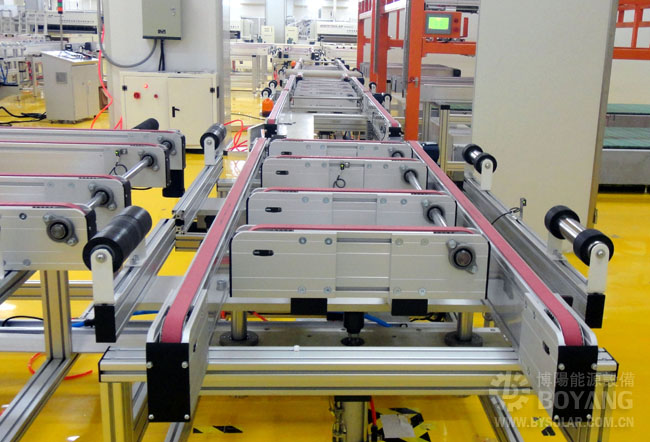 太陽能生產線-90度頂升換向輸送機