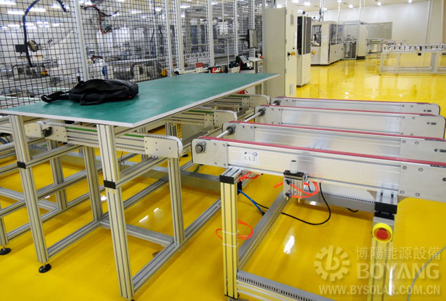 太陽能生產線-人工鋪設轉向生產線